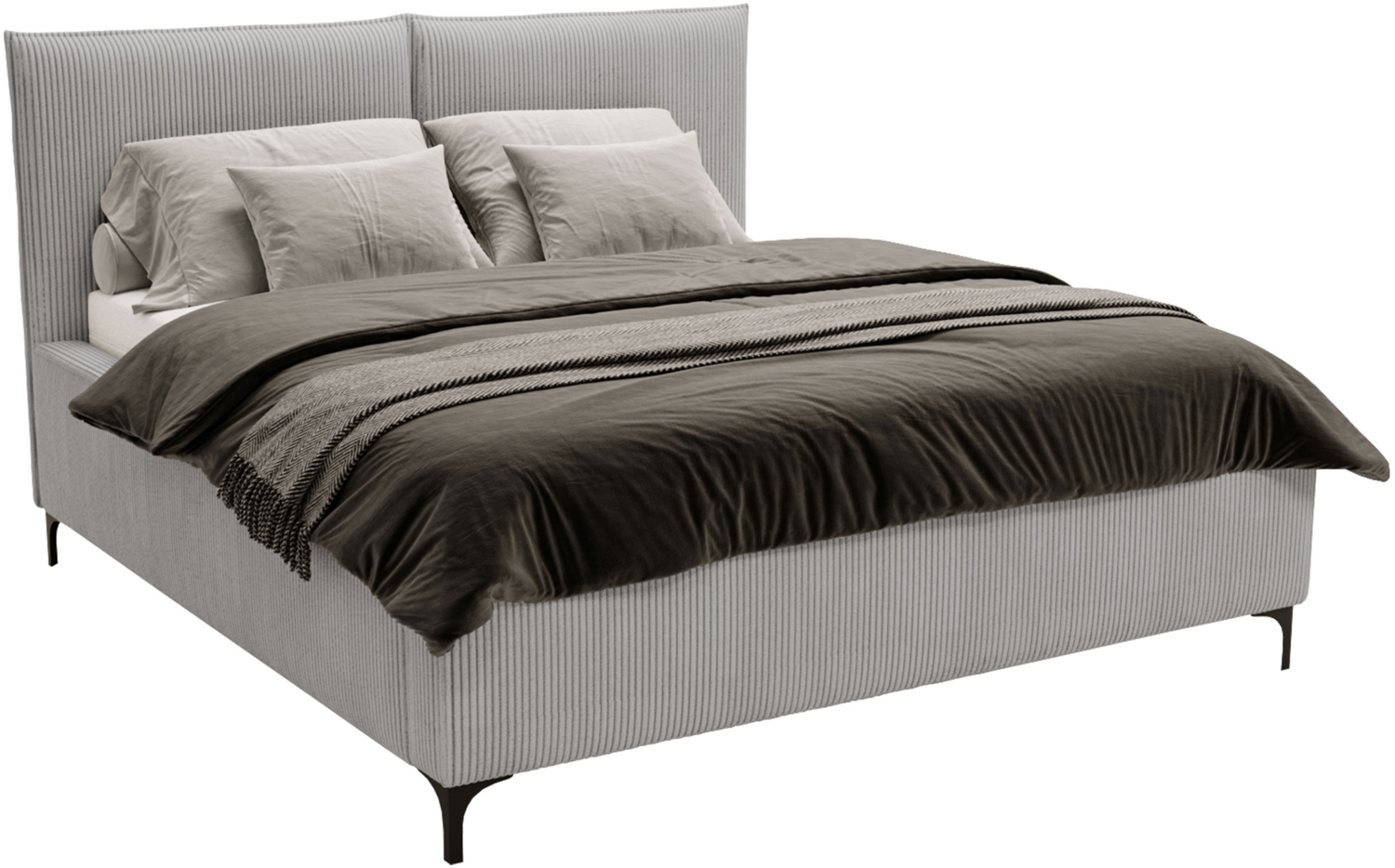 Polsterbett Leon Cord (Farbe: Poso 110, Größe: 140x200 cm) Bild 1