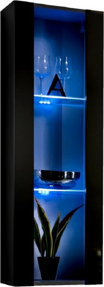 ASM-Moebel Hängevitrine Hängevitrine Glasvitrine FLY II Hochglanz Led Push-Click 12 Varianten Hochglanzfronten Led Beleuchtung und Push-Click System Bild 1