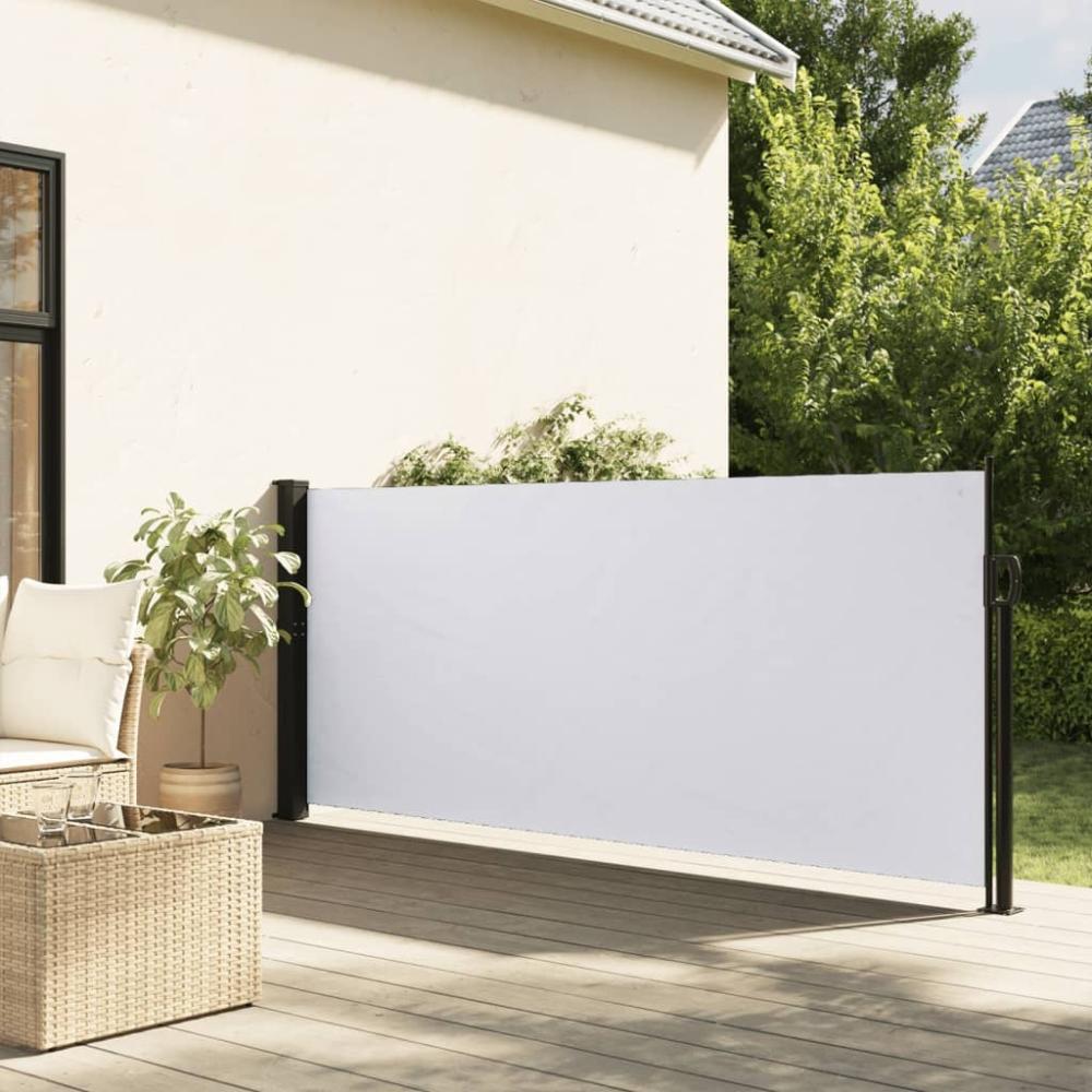 vidaXL Seitenmarkise Ausziehbar Weiß 120x600 cm 4004496 Bild 1