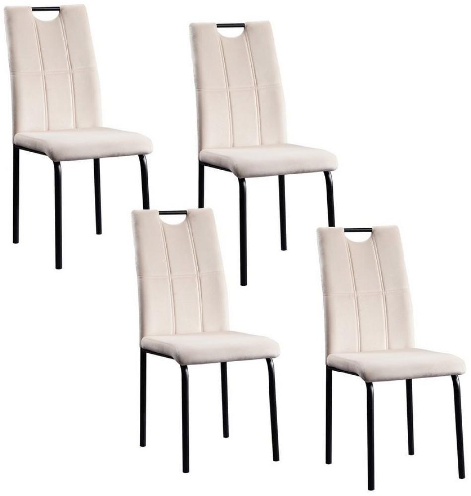 HTI-Living Esszimmerstuhl Stuhl Denton Velvet 4er-Set (Set, 4 St), Esszimmerstuhl Samt Bild 1