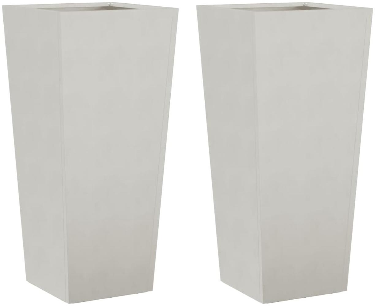 vidaXL Pflanzkübel 2 Stk. 35x35x75 cm Edelstahl 851089 Bild 1