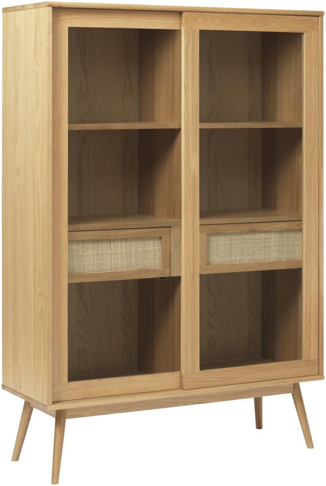 Highboard >Blanes< in Klar Lackiert - 110x160x40 (BxHxT) Bild 1