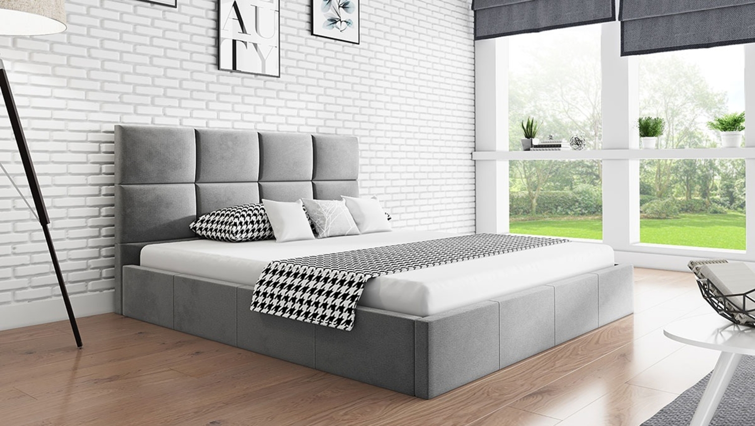 AX LIVING Ecksofa mit Schlaffunktion Ribella 5 345cm schokobraun U-Form Bild 1