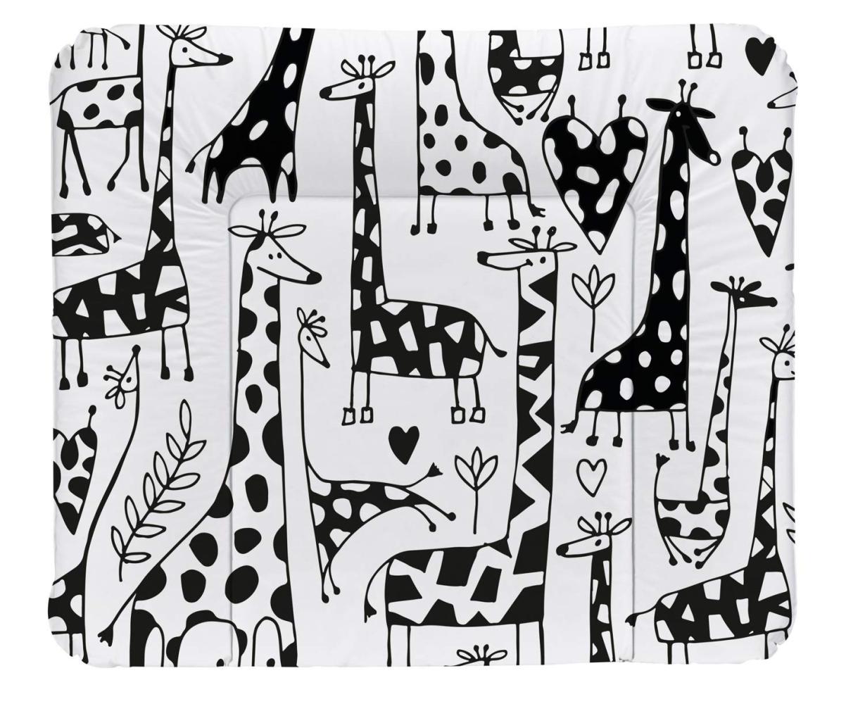 Rotho Babydesign Wickelauflage Happy Family, Ab 0 Monate, TOP, 85x72, Schwarz/Weiß, 20062 0001 CW Bild 1