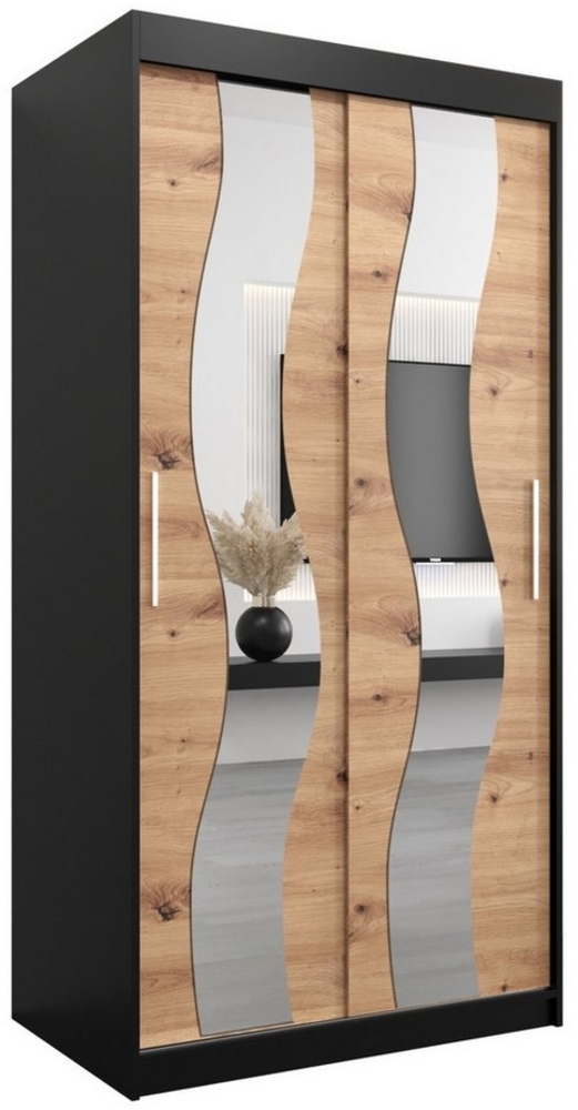 ABIKS MÖBEL Schwebetürenschrank SEWILLA Schlafzimmerschrank - mit Spiegel, Kleiderstange und Regalen Bild 1