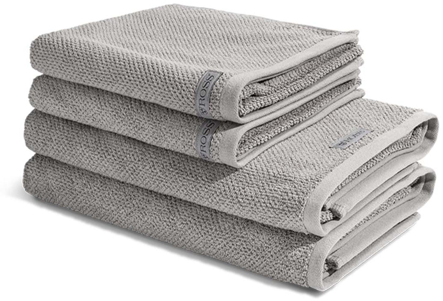 Ross Selection 4 tlg. Frottier-Set - 2 X Handtuch (50 X 100cm), 2 X Duschtuch (70 X 140cm) - 540 g/m2 - Flanell Bild 1