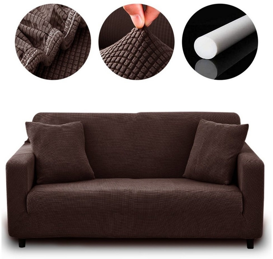 MULISOFT Sofahusse Sofadecken Moderne Couchbezug Sofabezüge mit Armlehne, Stretch Sofabezug Elastische Couchbezug Sofa Abdeckung Bild 1