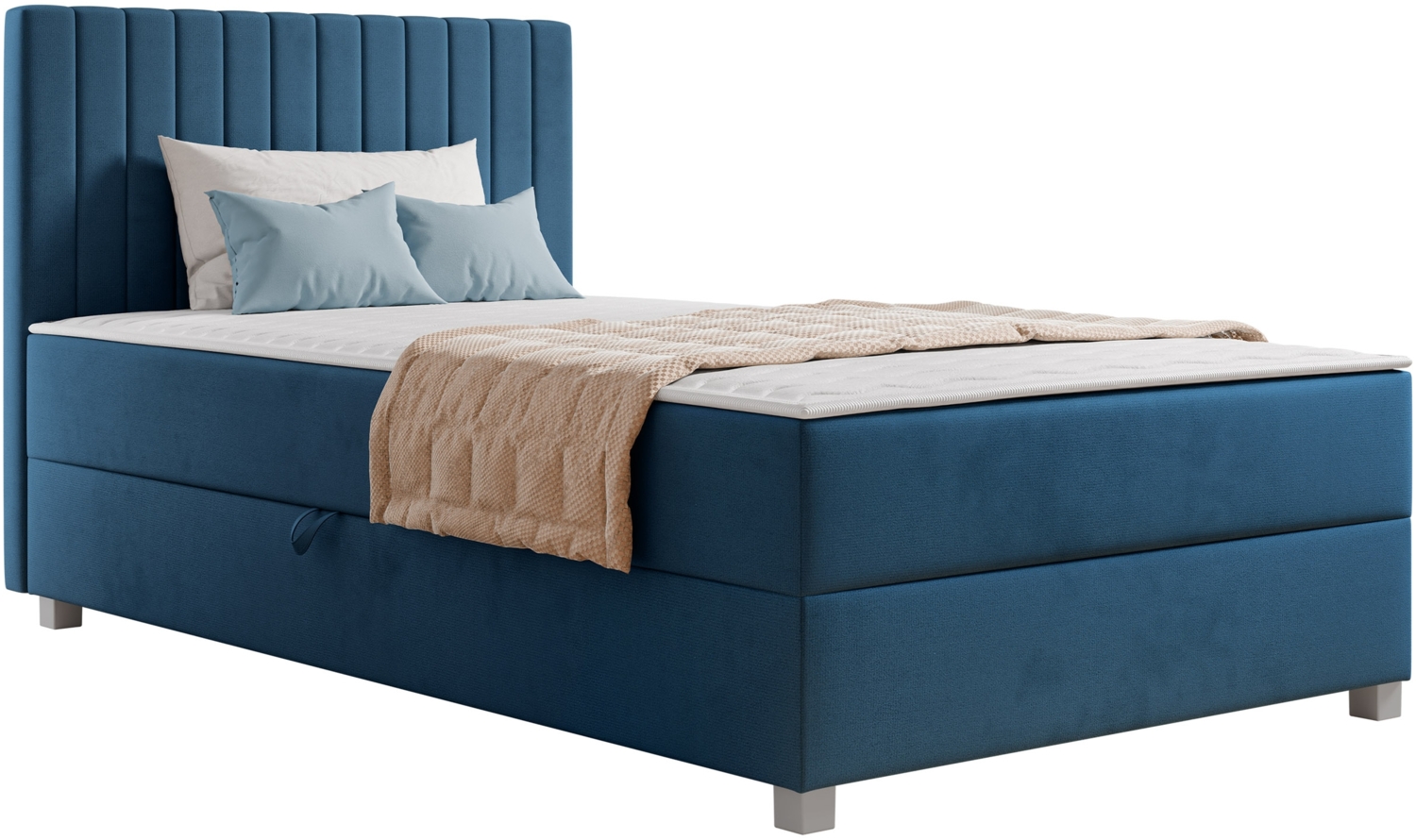 Boxspringbett Verolew (Farbe: Manila 09, Größe: 120 x 200) Bild 1