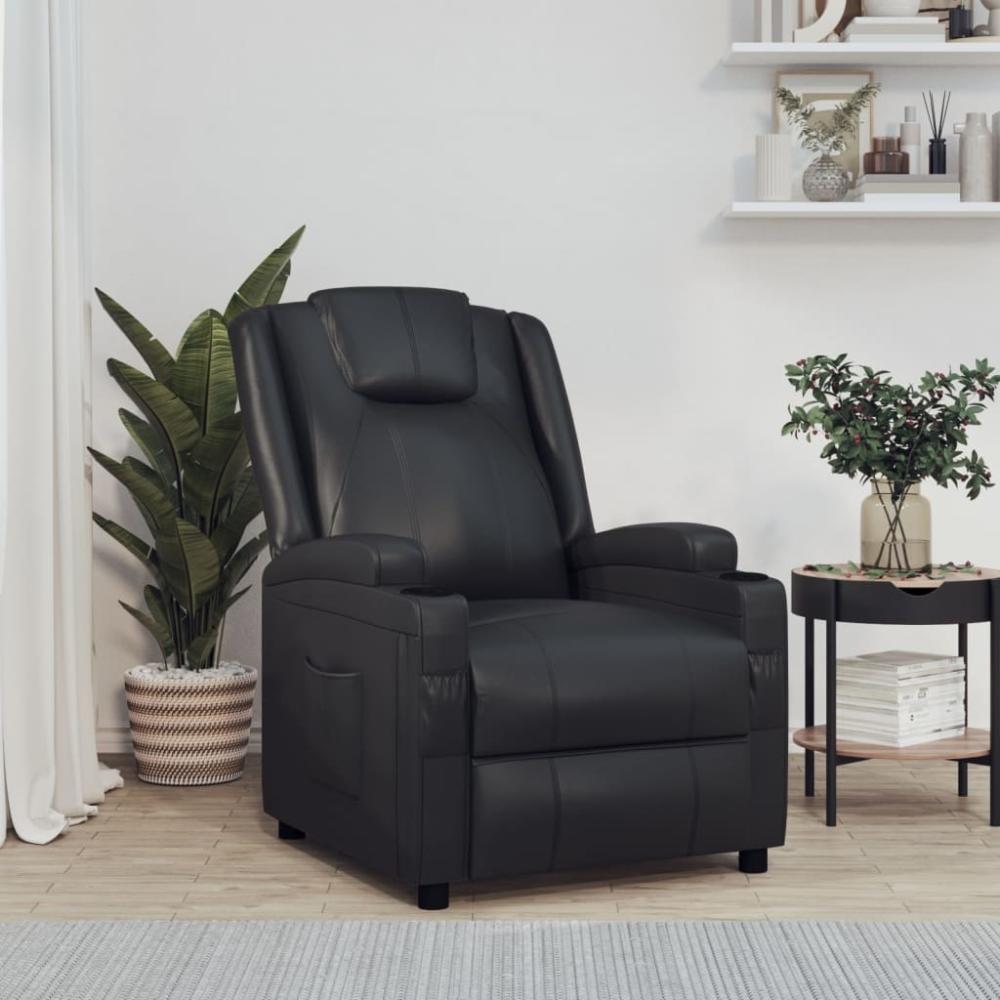 vidaXL Relaxsessel Schwarz Kunstleder 348413 Bild 1