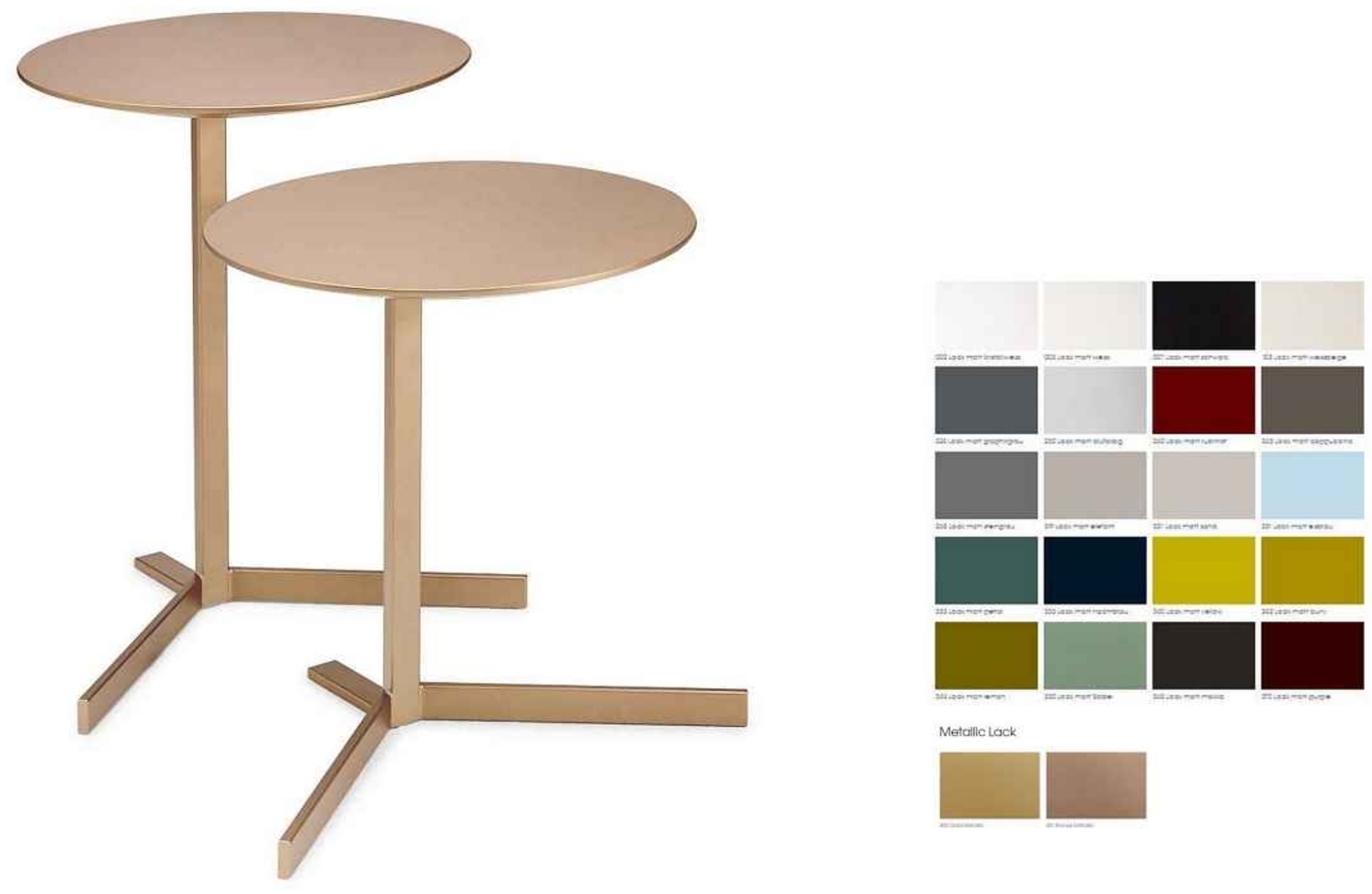Birdy Beistelltisch rund kristallweis H: 45cm Bild 1