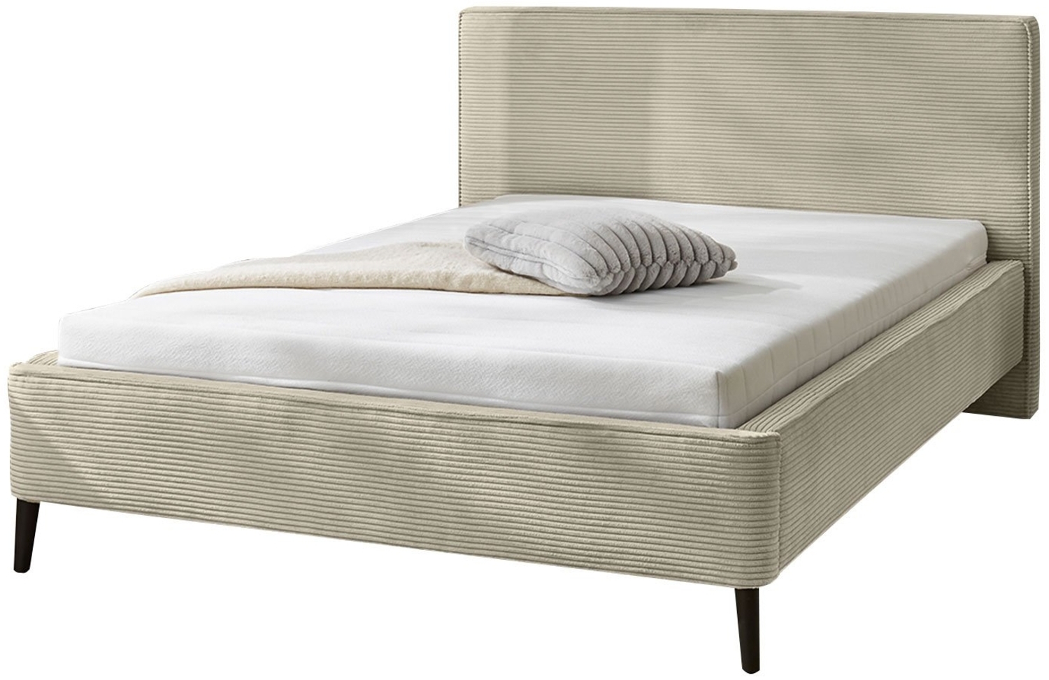 Polsterbett Liane / Lisa, Stoff, Beige, 162 x 101 x 221 cm Bild 1