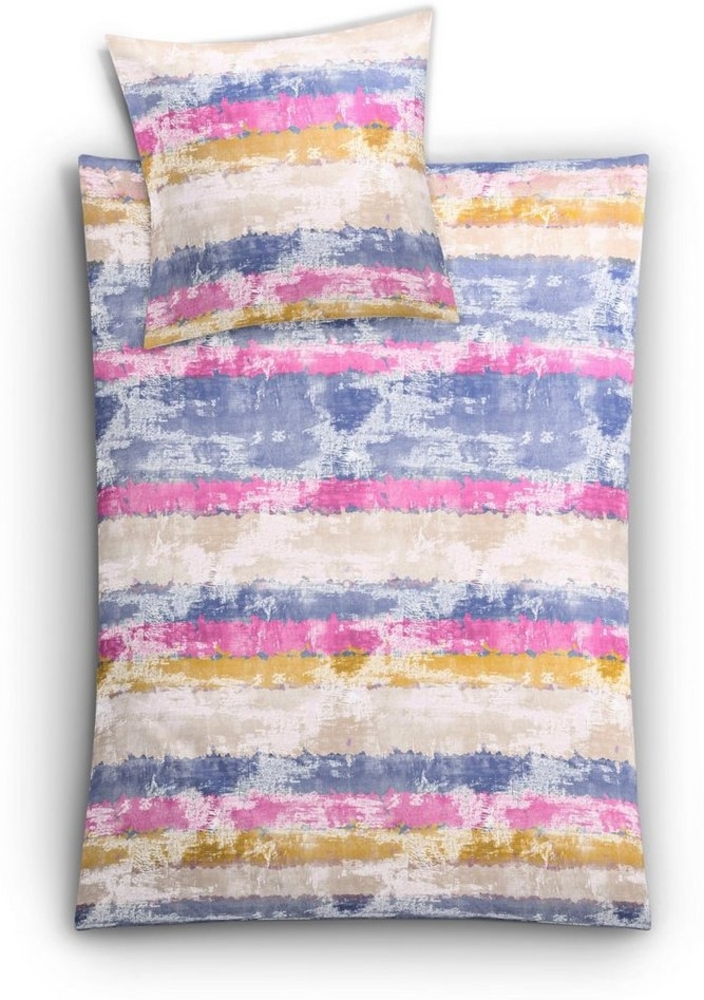 Kleine Wolke Bettwäsche Jarven, Mako-Satin, 2 teilig, mit Streifen Bild 1