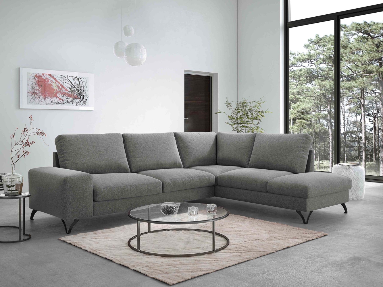 Ecksofa Oddo Bis (Farbe: Verita 88, Seite: Rechts - L4+L2F+R3F) Bild 1
