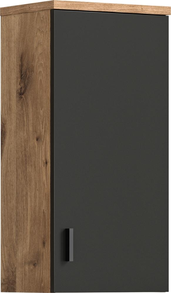 Wandhängeschrank >Grado< in nox oak - 37x75x25cm (BxHxT) Bild 1