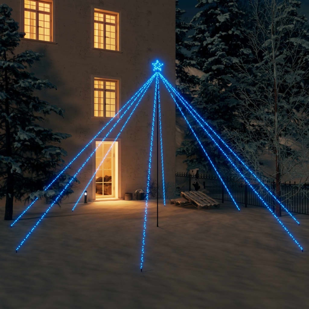 vidaXL Weihnachtsbaum-Lichterketten Indoor Outdoor 800 LEDs Blau 5 m 328753 Bild 1