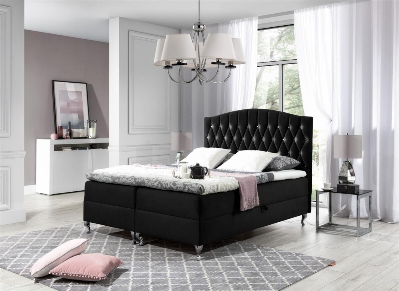 Boxspringbett Schlafzimmerbett DEVRAN 140x200 cm Bild 1
