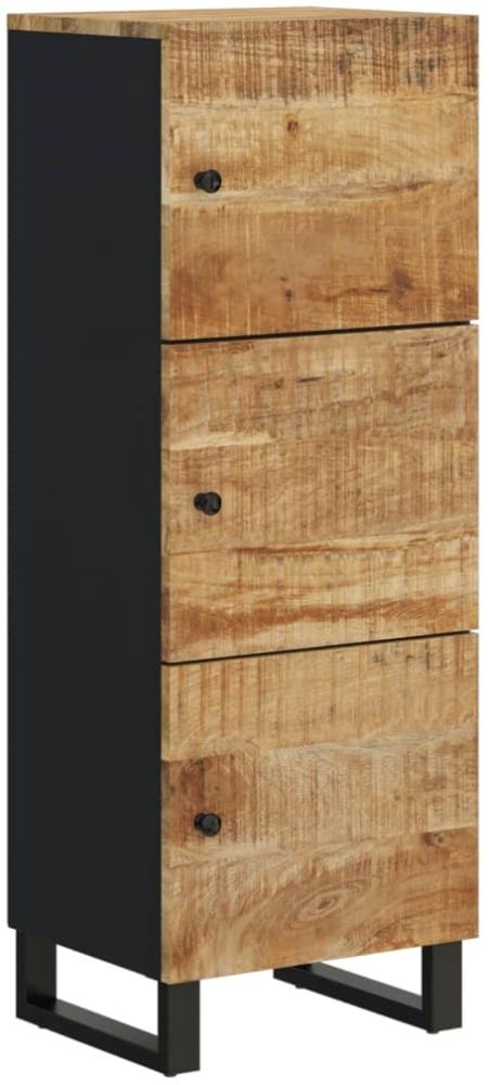 vidaXL Highboard mit 3 Türen 40x33x110 cm Massivholz Mango & Eisen 352929 Bild 1