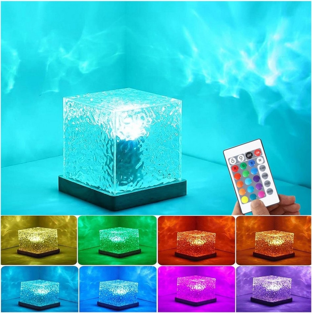 Jibenhome LED Nachtlicht LED Nachttischlampe Dimmbar 16 Lichtfarben, Tischlampe Fernbedienung, USB-betrieben, USB-betrieben 30 Modi Dekobeleuchtung für Schlafzimmer Wohnzimmer Bild 1