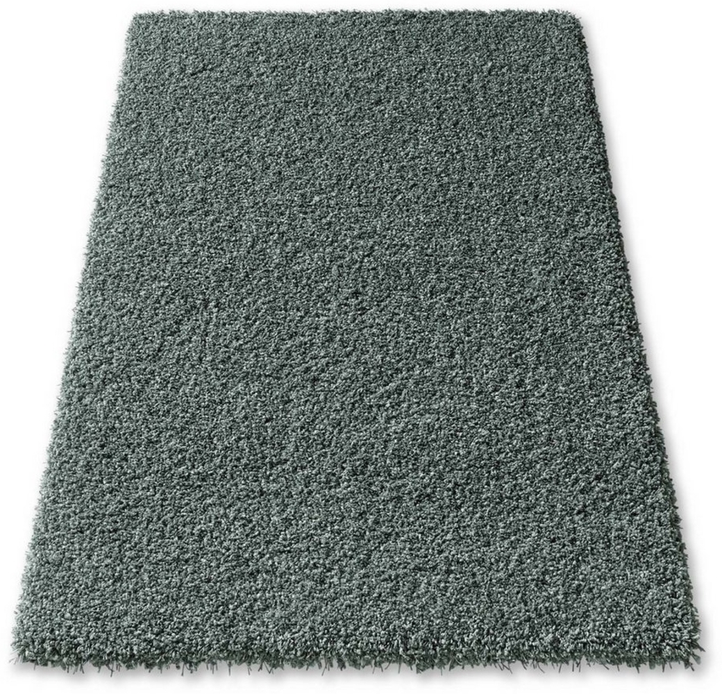 TaraCarpet Langflor-Teppich Ragolle Twilight, rechteckig, Höhe: 60 mm, Shaggy Hochflorteppich grün Wohnzimmer Schlafzimmer 065x130 Bild 1