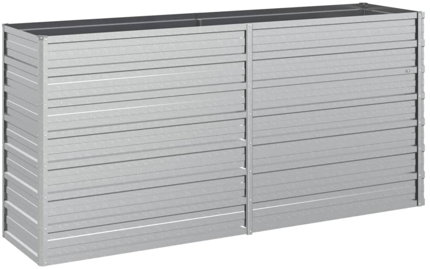 vidaXL Garten-Hochbeet 160x40x77 cm Verzinkter Stahl Silber 316894 Bild 1