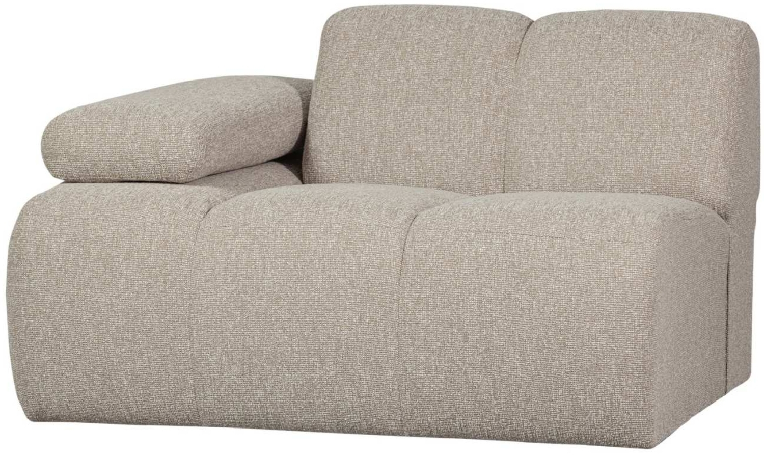 Modulsofa Mojo Boucle 1er Arm-Links, Beige Bild 1