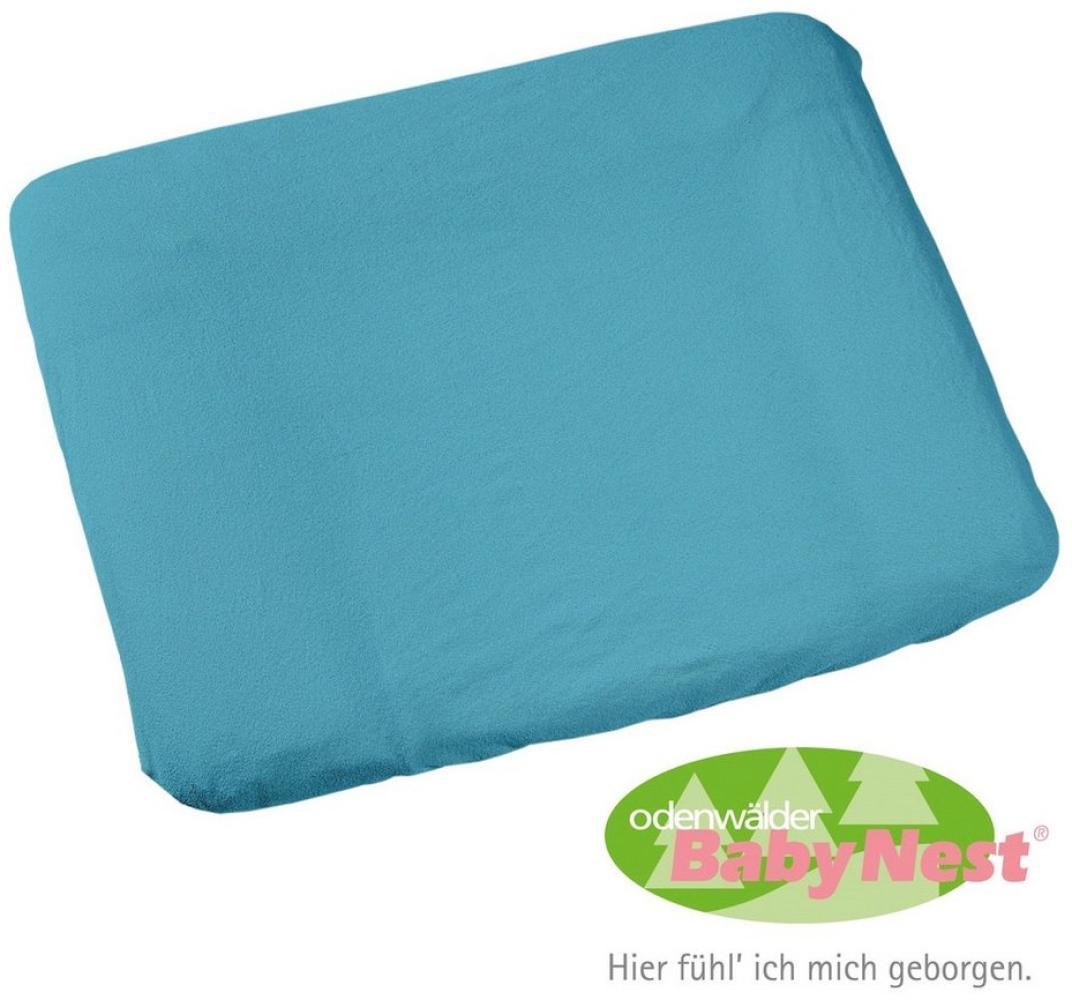 Odenwälder Wickelauflagenbezug Frottee blau, 75x85 cm Bild 1