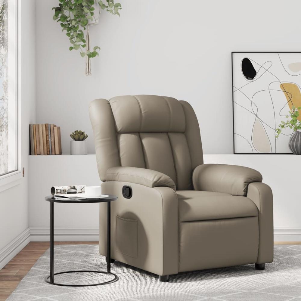 vidaXL Relaxsessel Cappuccino-Braun Kunstleder 373566 Bild 1