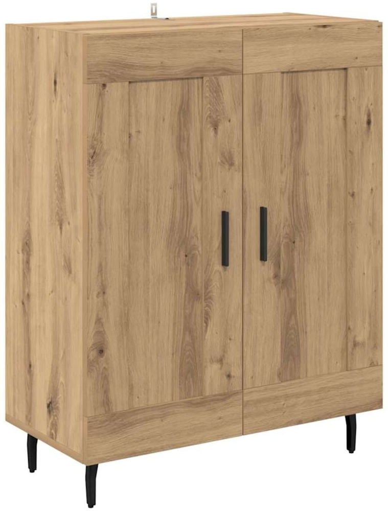 vidaXL Sideboard Artisan-Eiche 69,5 x 34 x 90 cm Verbundholz und Eisen 881607 Bild 1