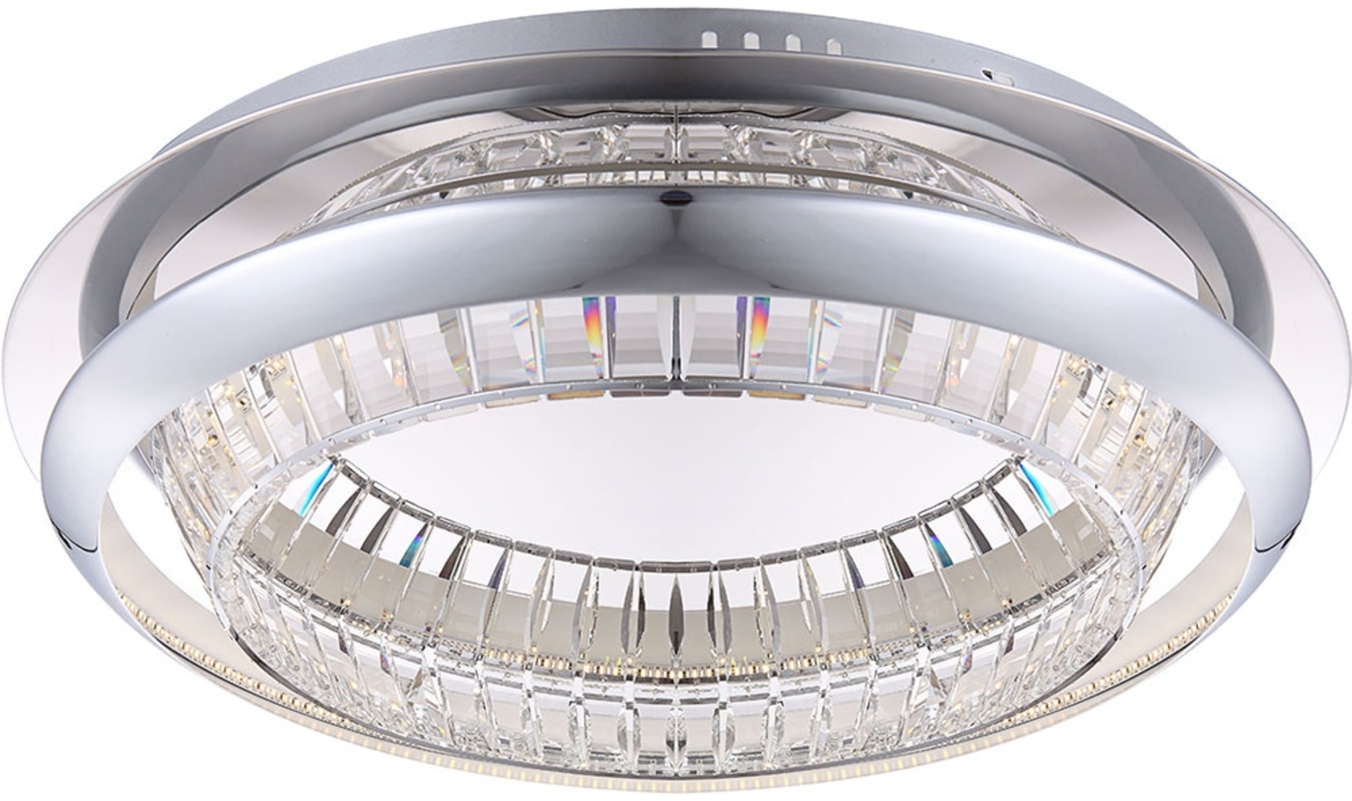 Schicke 40W LED Esszimmer Deckenleuchte aus Chrom Bild 1