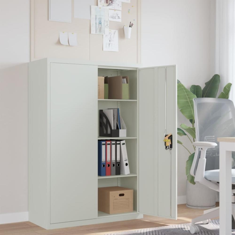 vidaXL Aktenschrank 90×40×140 cm Stahl Grau 244649 Bild 1