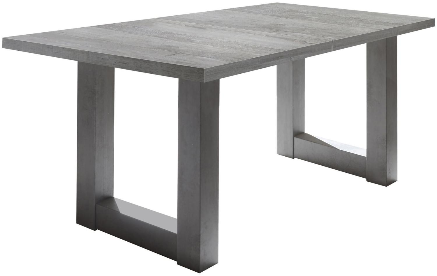 Esstisch ausziehbar Eila 3 140 x 90 x 75 Esszimmertisch Graphit/Beton 13335-140 Bild 1