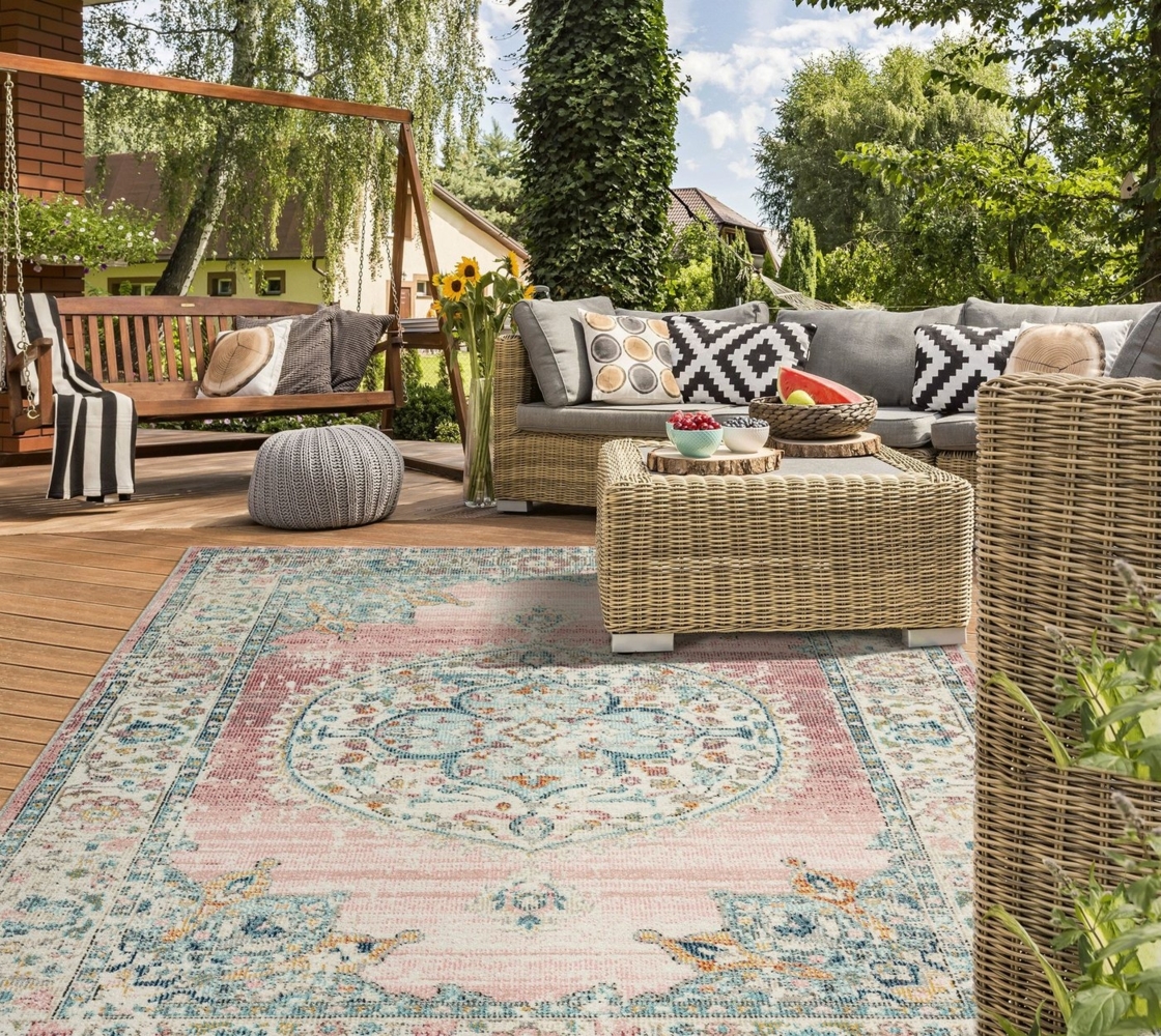 the carpet Teppich Palma Orient, rechteckig, Höhe: 4 mm, Outdoor moderner robuster In und Outdoor Teppich Bild 1