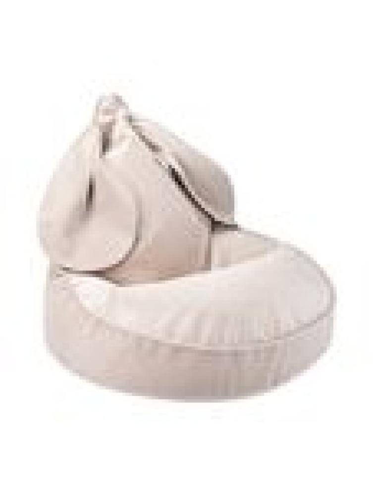 Wigiwama Sitzsack, Beanbag, Bunny, in beige, nachhaltig aus recycelten PET-Flaschen, Samt Bild 1