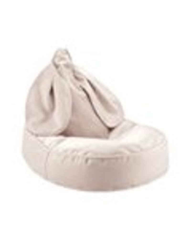 Wigiwama Sitzsack, Beanbag, Bunny, in beige, nachhaltig aus recycelten PET-Flaschen, Samt Bild 1