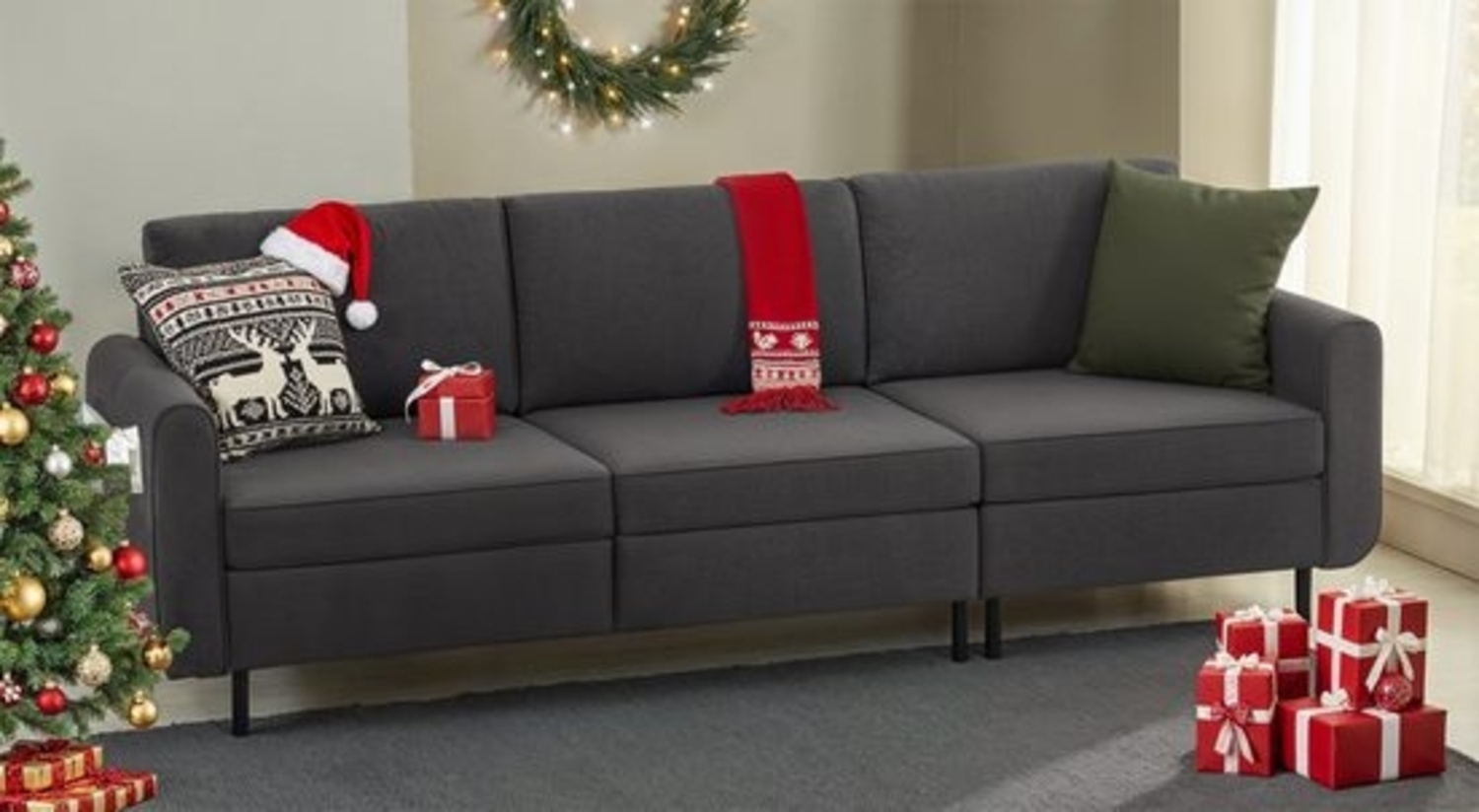 VASAGLE , Modulares Sofa, Einzelsessel, Couch mit Armlehnen Bild 1