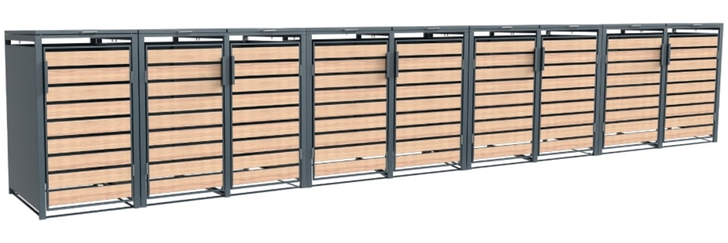 Westmann Metall Mülltonnenbox Lacina | 9x240 L | Bild 1