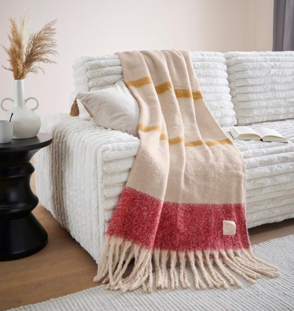 Wohndecke LeGer Chunky Fringes, Kuscheldecke im stilvollem Design, LeGer Home by Lena Gercke, Kuschelige und wärmende Decke mit Fransen, Größe 150x 200 cm Bild 1