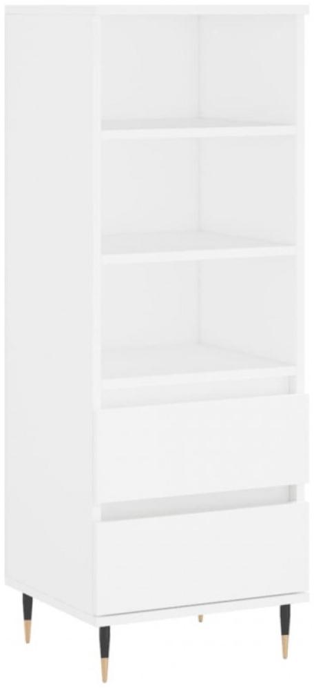 vidaXL Highboard Weiß 40x36x110 cm Holzwerkstoff 831500 Bild 1