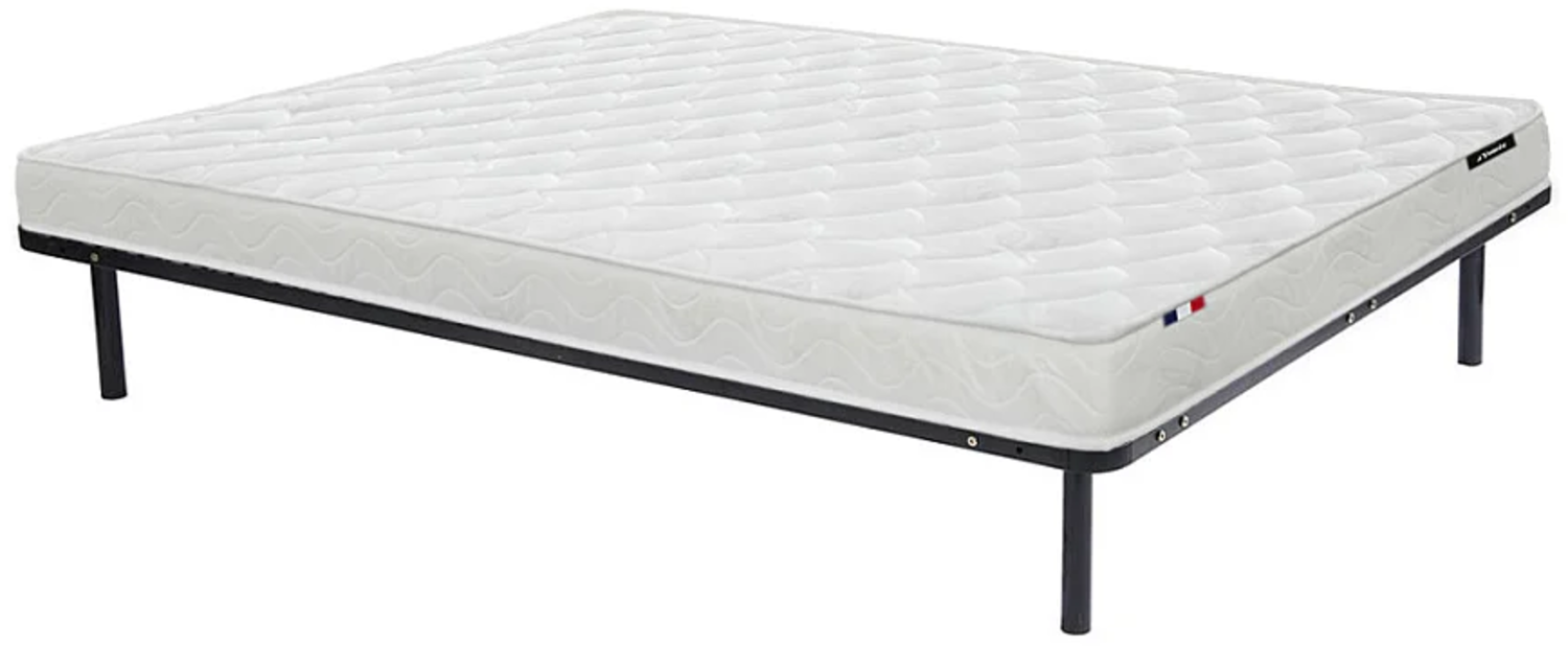 Vente-unique - Matratzen-Lattenrost-Set - 140 x 190 cm - Kaltschaummatratze - Stärke 15 cm - ZEUS von YSMÉE Bild 1