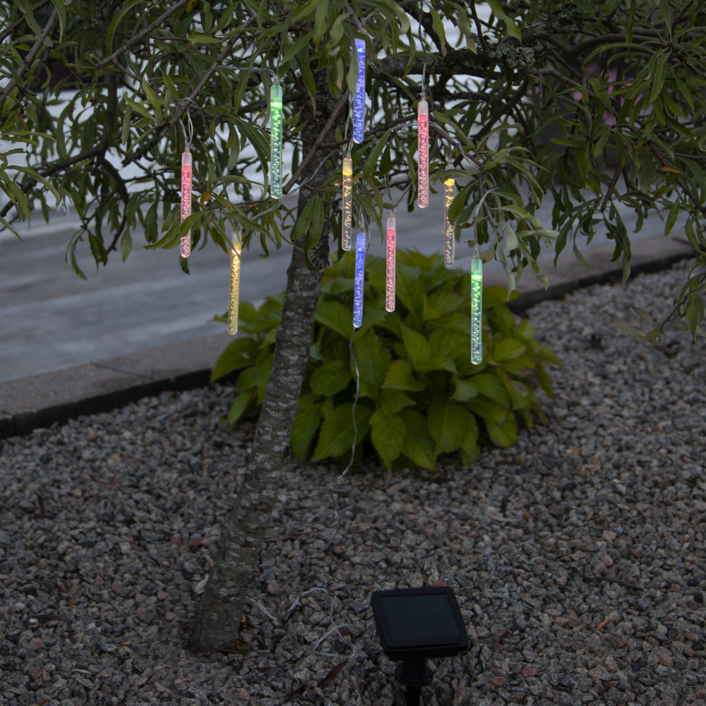 Solar Lichterkette außen, 1,80m, IP44 für Garten Deko Bild 1