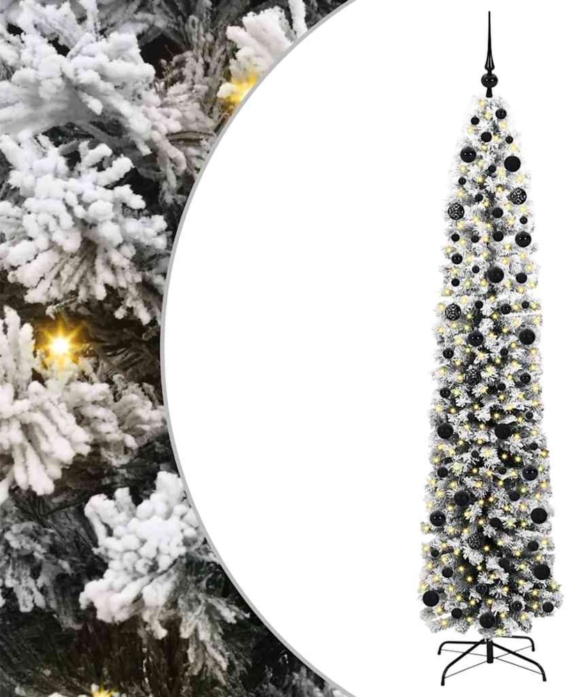 vidaXL Künstlicher Weihnachtsbaum mit 300 LEDs mit Ständer Grün 210 cm 3395032 Bild 1