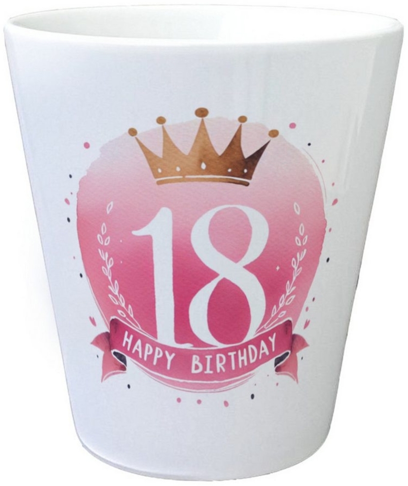 speecheese Blumentopf Happy Birthday 18 Krone Blumentopf Bild 1