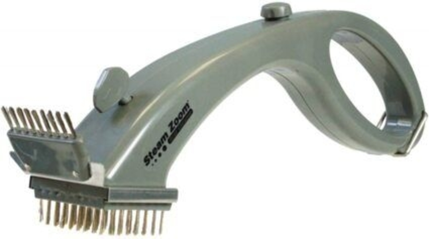 Steam Zoom Grill Cleaner Grillreiniger, mit Edelstahlborsten, Grau Bild 1