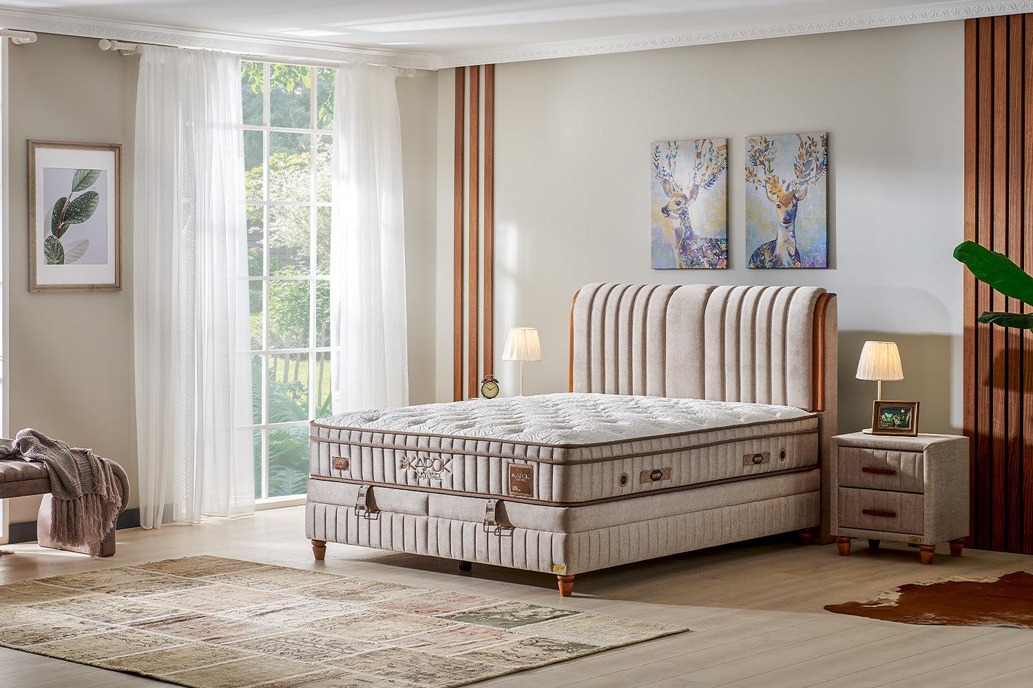 Bambi Yatak Bambi Bett Kapok Boxspring 160x200 cm Ohne Nachtkommode Bild 1