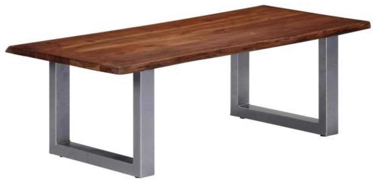 vidaXL Couchtisch mit lebenden Kanten 115x60x40 cm Massivholz Akazie 247828 Bild 1