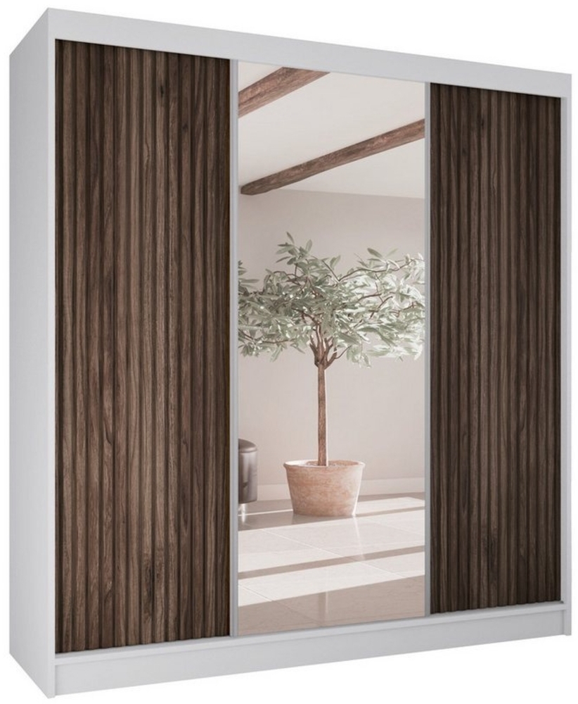 Beautysofa Kleiderschrank RAMOS II Breite: 200cm, mit Spiegel, mit Schubladen Bild 1