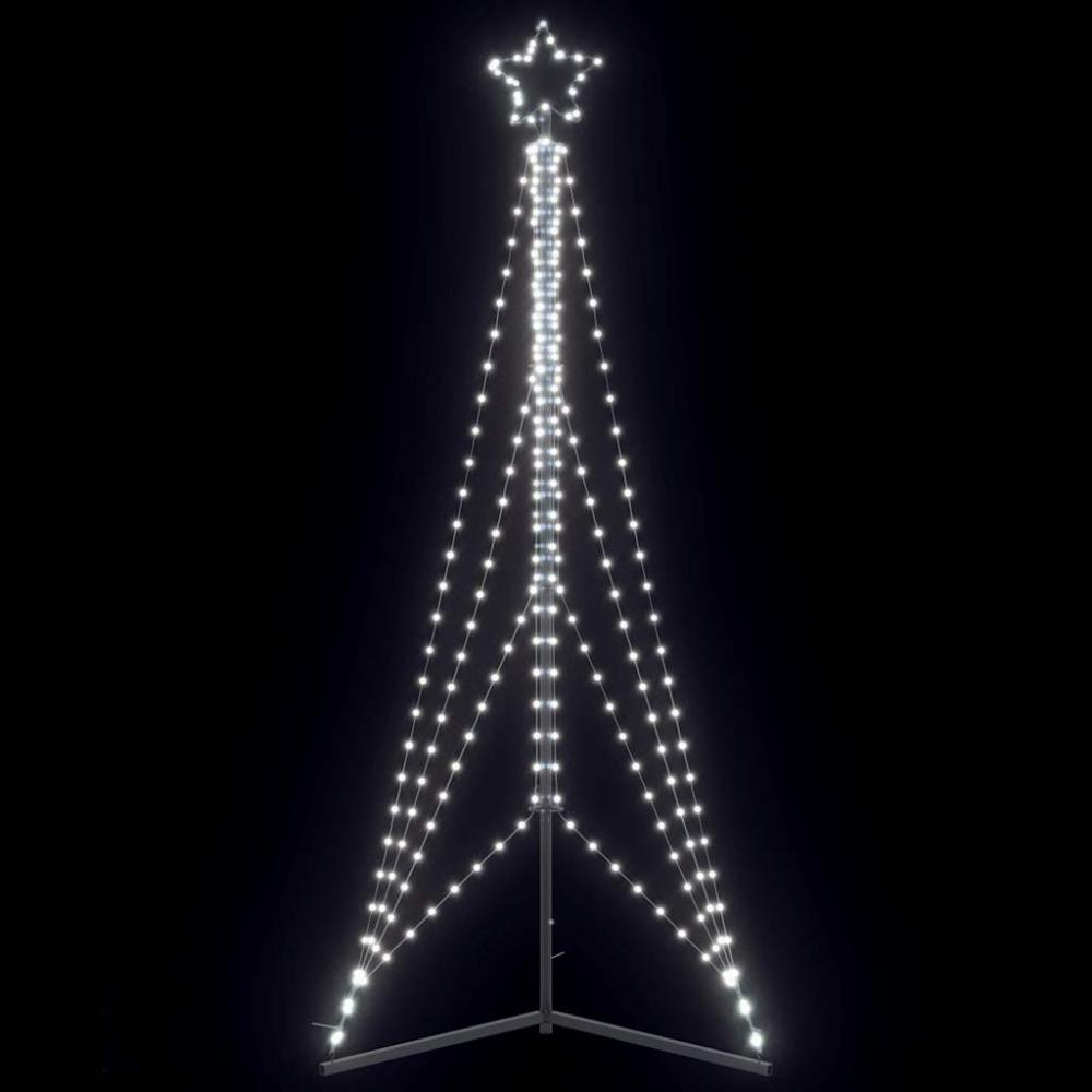 vidaXL Weihnachtsbaum-Beleuchtung 483 LEDs Kaltweiß 240 cm 4016413 Bild 1