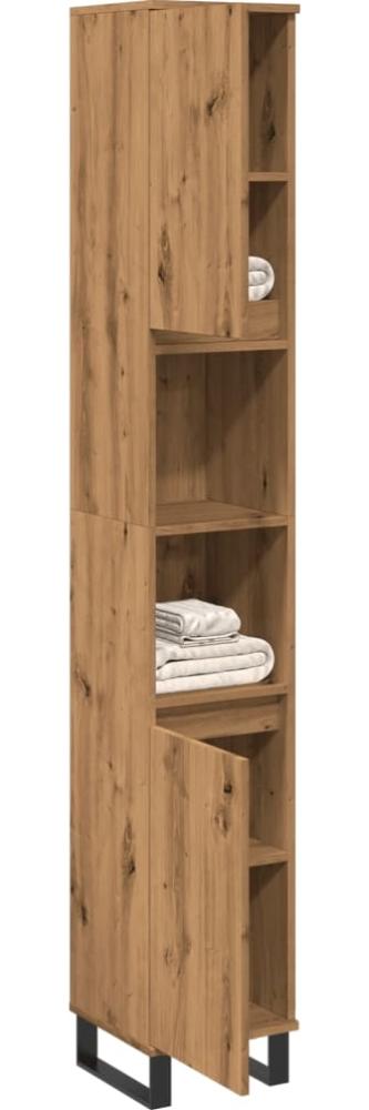 vidaXL Badschrank Artisan-Eiche 30x30x190 cm Holzwerkstoff 857203 Bild 1