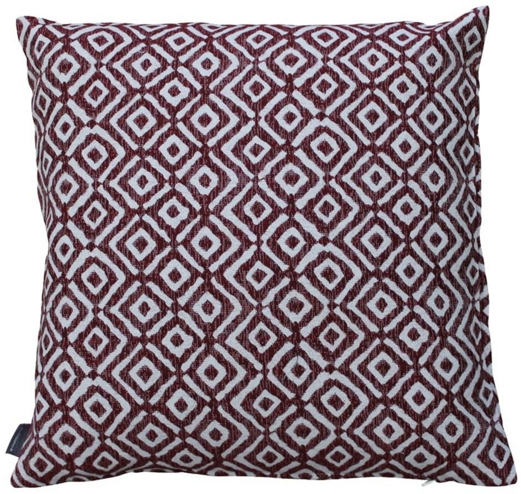 matches21 HOME & HOBBY Kissenbezüge Kissen-Bezug HANNA Quadrat modern bordeaux-rot 40x40 cm Baumwolle-Mix, (1 Stück), Wohnzimmer Kissen-Hülle als Deko-Kissen Zier-Kissen Sofa-Kissen Bild 1