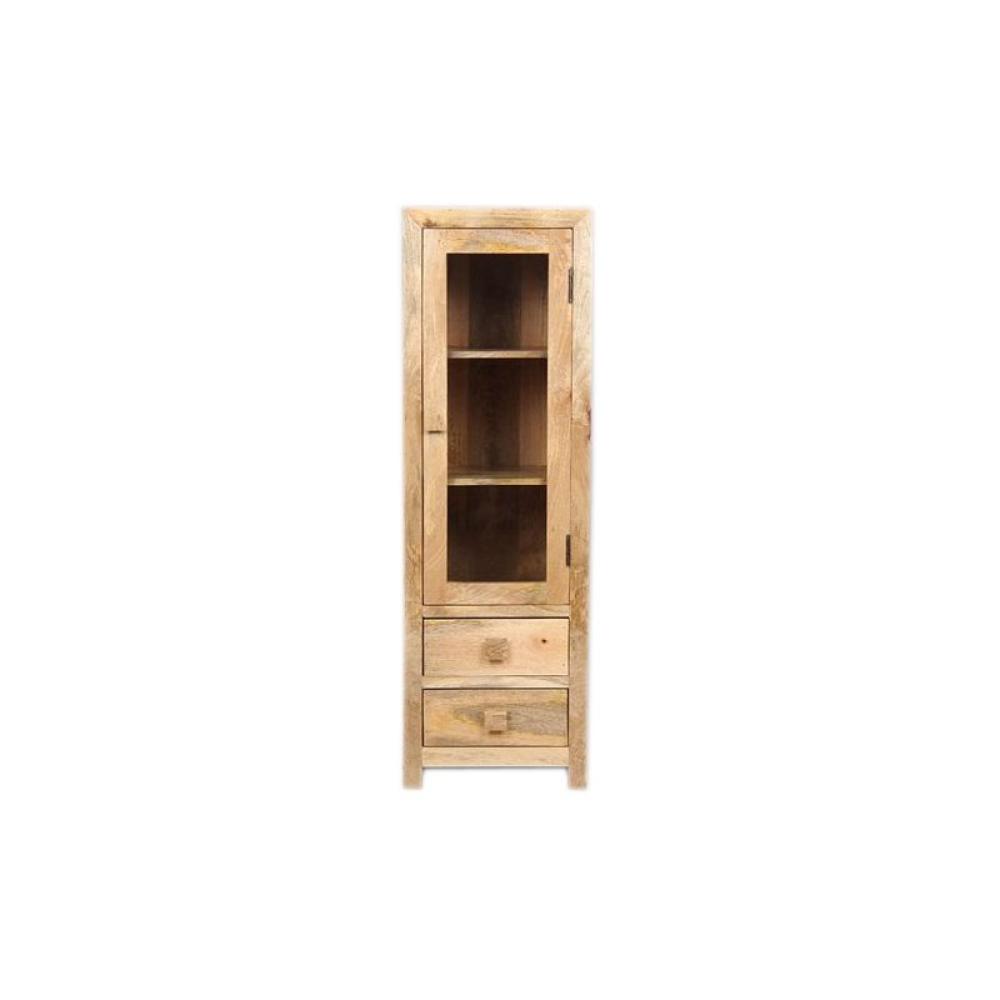 Vitrine Hina 60x180x45 aus Mangoholz Bild 1